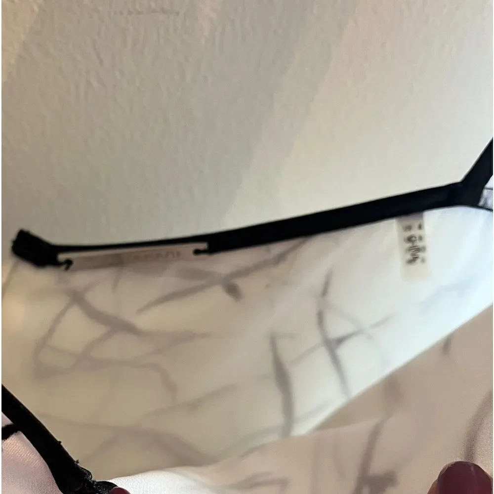 Elie Tahari Seldana Abstract-Print 100% Silk Slip Dress US 4 - Picture 8 of 9